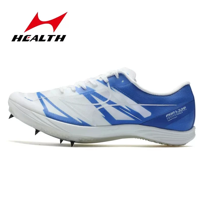 Health Spike Shoes Thick Soled Sprint Shoes Track and Field Physical Long-distance Running Long Jump Competition Sneakers 818S