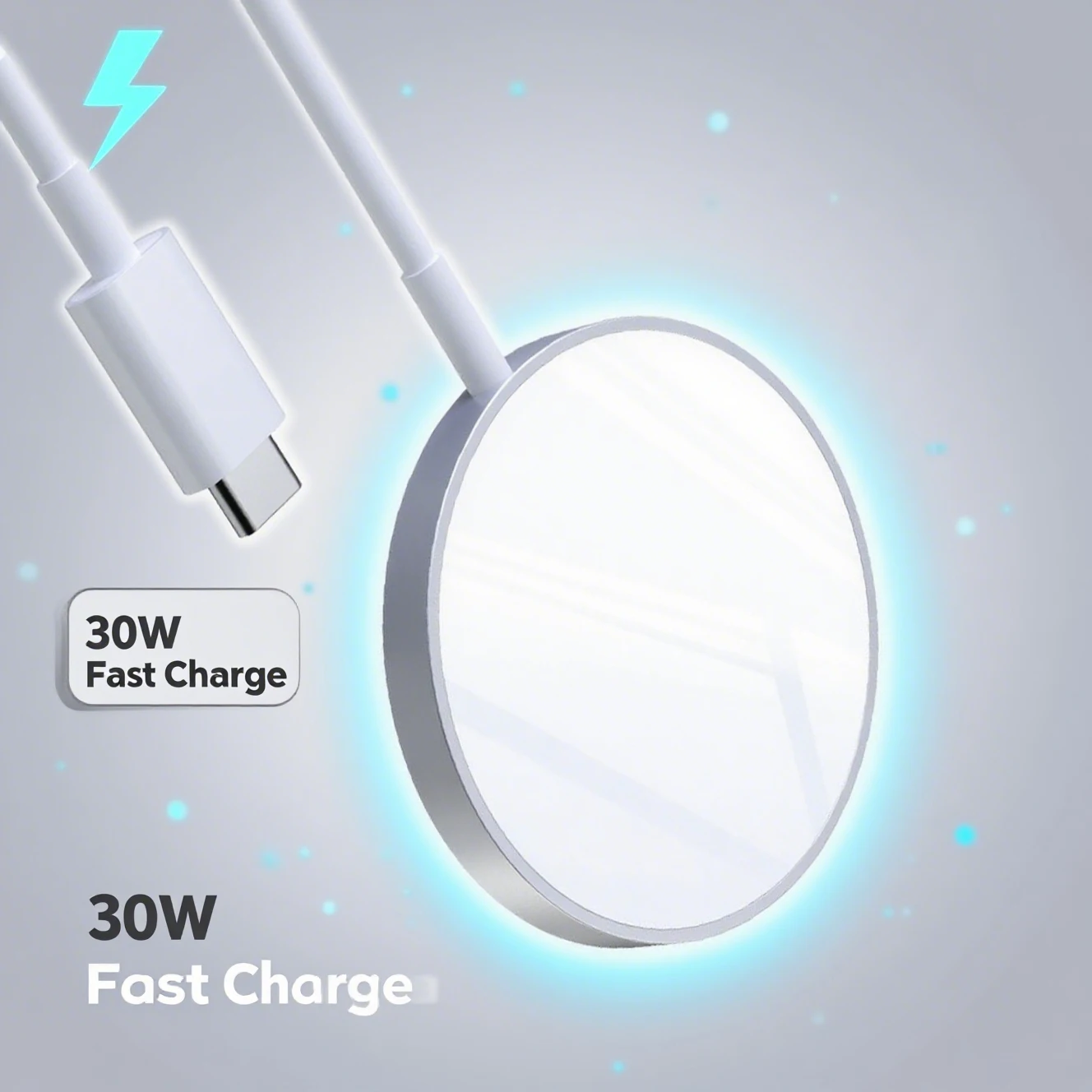 

Magnetic Wireless Charger for iPhone 16 15 Pro Max Fast Charging Pad MagSafe Compatible with AirPods Pro 2 Series Phone Adapter