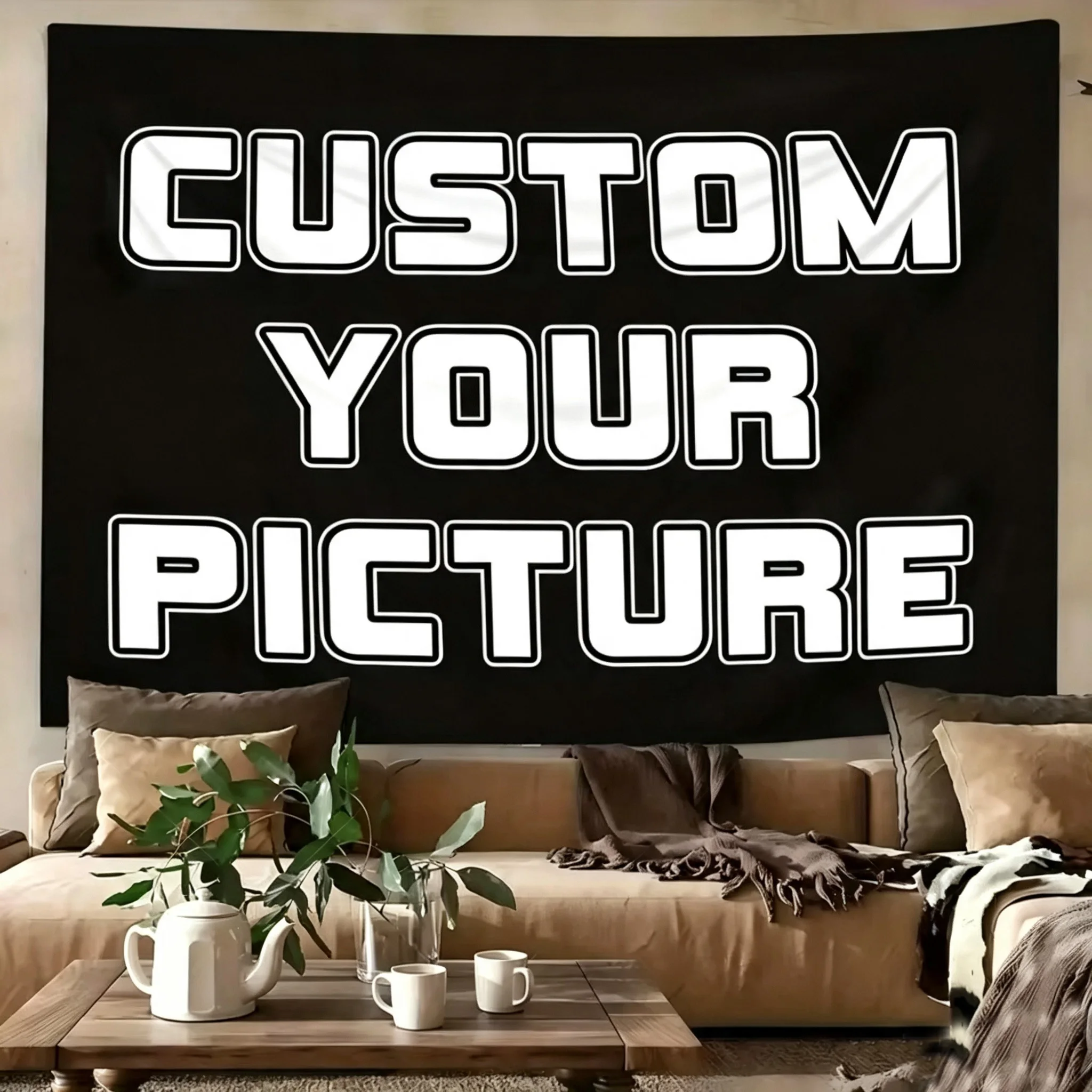 Personalized Custom Tapestry Customizable Photo Fun Pictures Bedroom Banner Dormitory Wall Decoration Oversized Party Backdrop