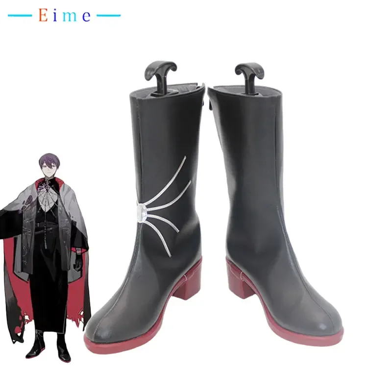 

Kenmochi Toya Cosplay Shoes Halloween Carnival Boots VTuber Cosplay Prop PU Leather Shoes Custom Made