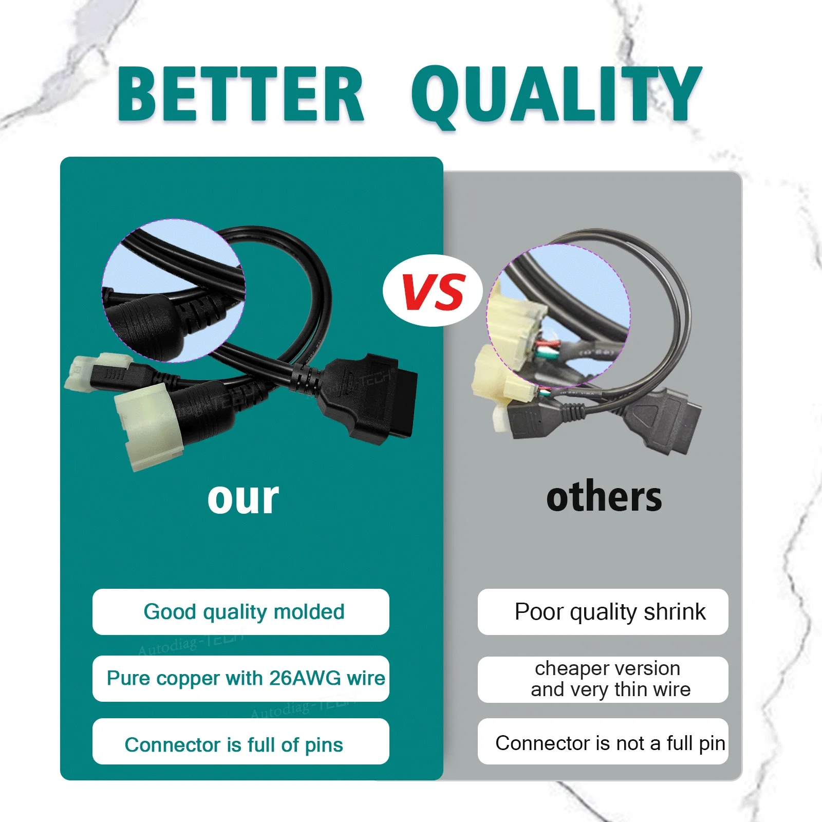 Złącze OBD motocykla do Honda 4-pinowe Suzuki 8-pinowe Adapter diagnostyczny do łodzi zaburtowej DF 100/115/140/150/175/200/225/250/300