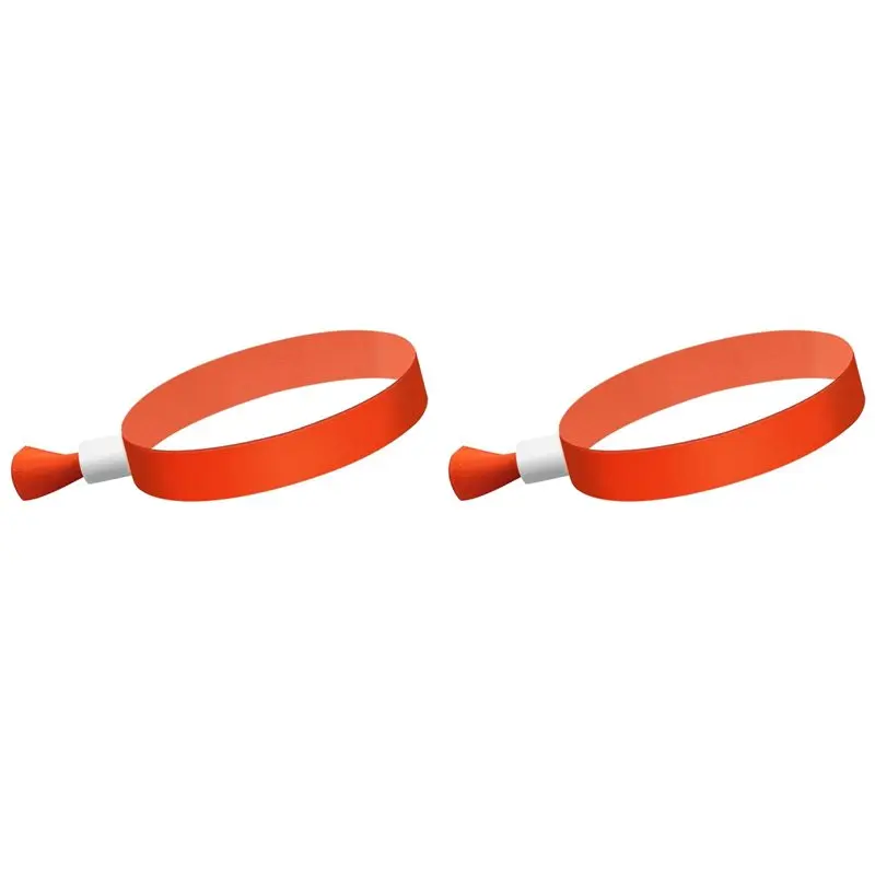 

ABPQ-200 шт. тканевых браслетов для мероприятий, цветные браслеты для мероприятий, легкие концертные браслеты (оранжевые)