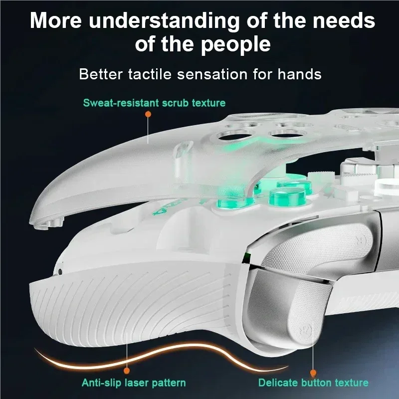 عصا التحكم Aolion K20 TMR للتبديل 2/Switch RGB وحدة تحكم الألعاب اللاسلكية مع جهاز شحن قاعة الألعاب الزناد للكمبيوتر/الهاتف