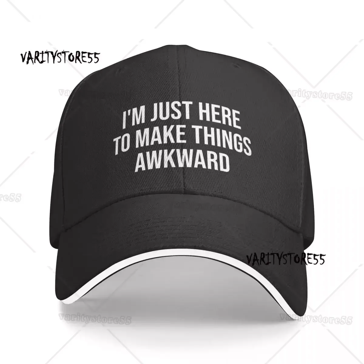 

I"m Just Here To Make Things Awkward Baseball Cap Sunhat Sunscreen Men's Hats Women's