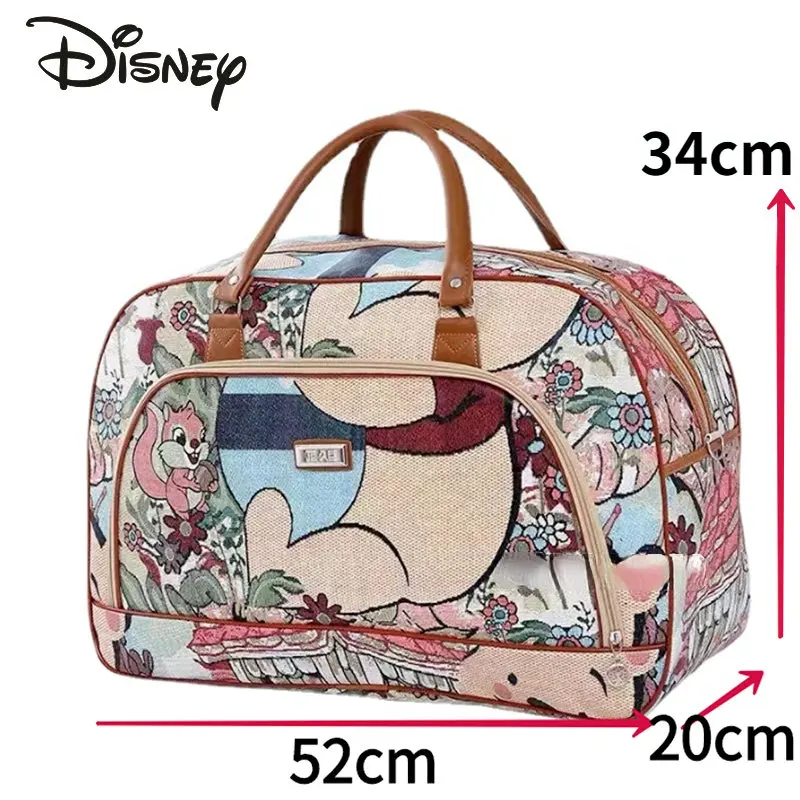 Disney Winnie Bear New Women\'s Travel Bag Luxury Brand Portable Travel Bag Cartoon Large Capacity High Quality Unisex Handbag