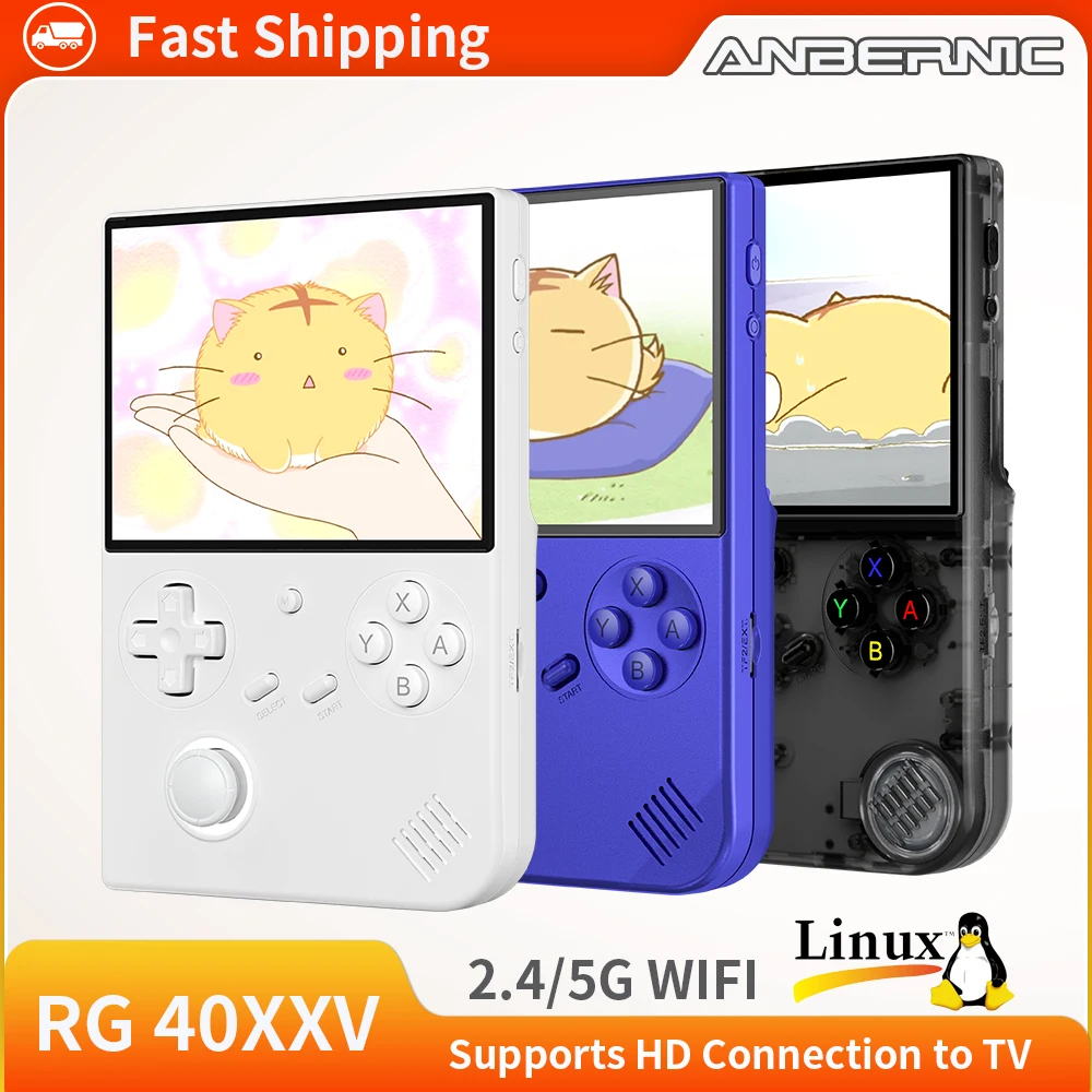 

ANBERNIC RG 40XXV RG40XXV Retro Handheld Game Console Linux 64 bit 4.0'' IPS RGB Joystick WiFi Bluetooth Portable Gaming Player