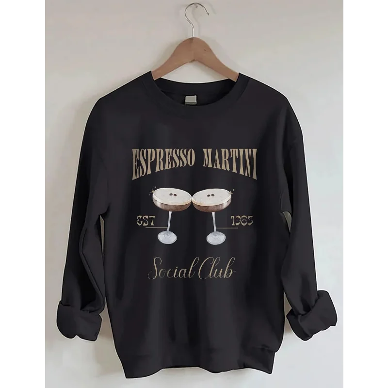 Espresso Martini Sweatshirt, Espresso Martini Shirt, Retro Cocktail and Social Club Sweatshirt