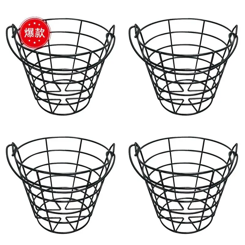 

4X Practice Golf Balls Container Basket With Handle Storage Box Hold Up To 50 PCS Golf Balls