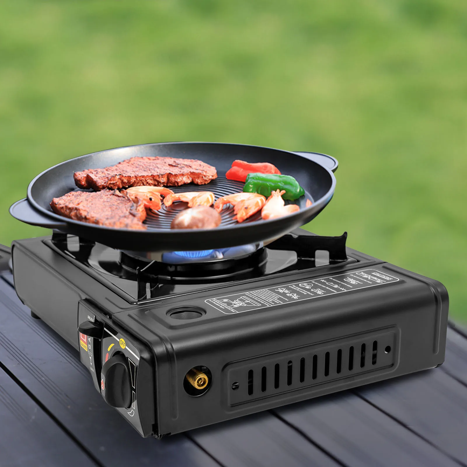 Outdoor Barbecue Grill, Portable Barbecue Grill, Barbecue Grill for Outdoor Camping Backyard 2500W