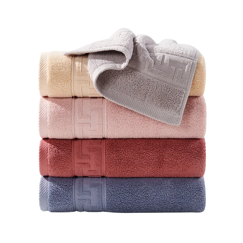 1/4/6PCS 34x74cm Cotton Face Hand Bath Towels Soft Absorbent Blue Face Hand Shower Towels for Bathroom Gift Home Towels Set