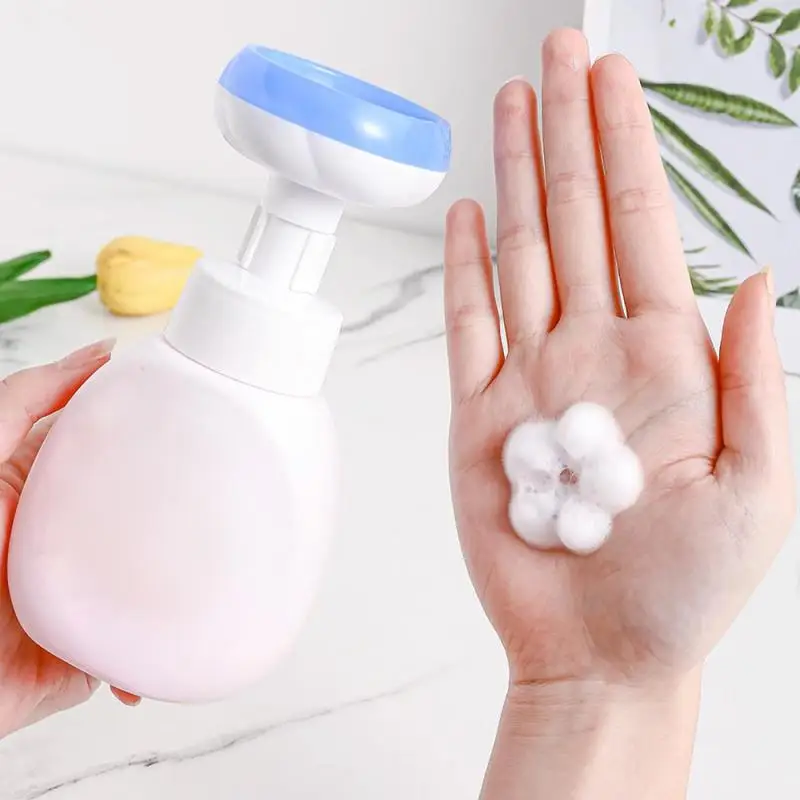 Flower Soap Dispenser Foam Pump Bottle Refillable Containers For Cosmetic Facial Cleanser Shampoo Sparkling Bottle 300ML