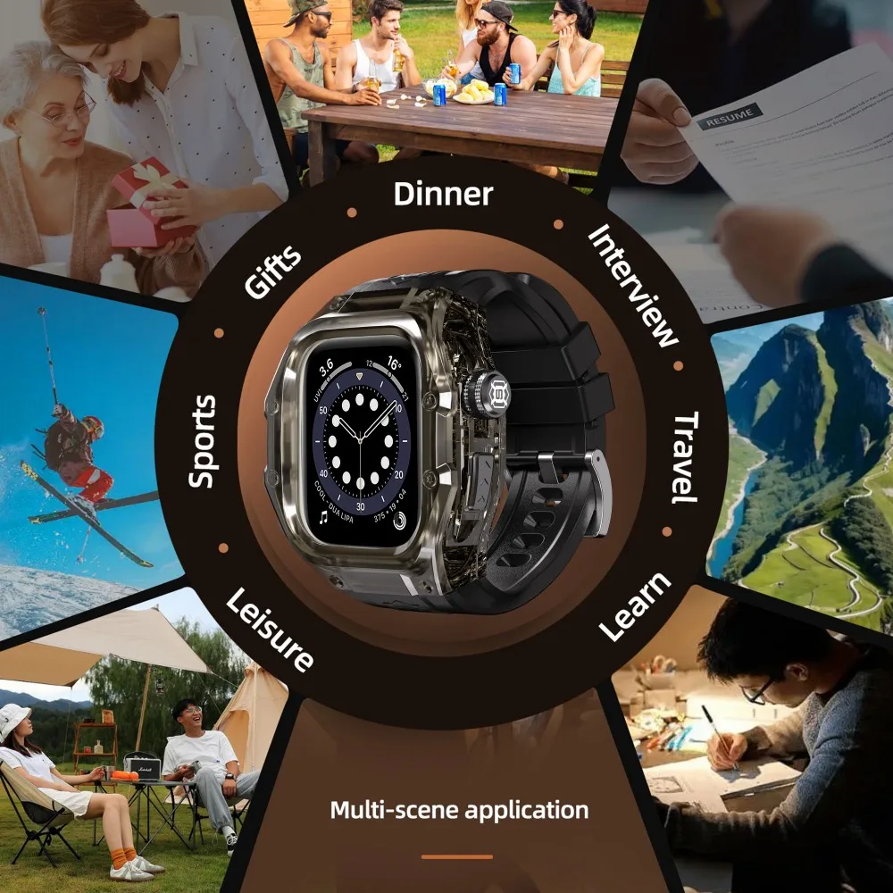 Armor Cover IP68 Waterproof Case For Apple Watch Series 10, 42 46 mm Diving Swim Outdoor Sport Anti-fall