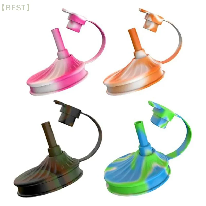 

4 Packs of Silicone Soda Can Lids with Straws, Silicone Soda Can Lids, Soda Can Lids, Reusable Soda Cola Beer Can Lids