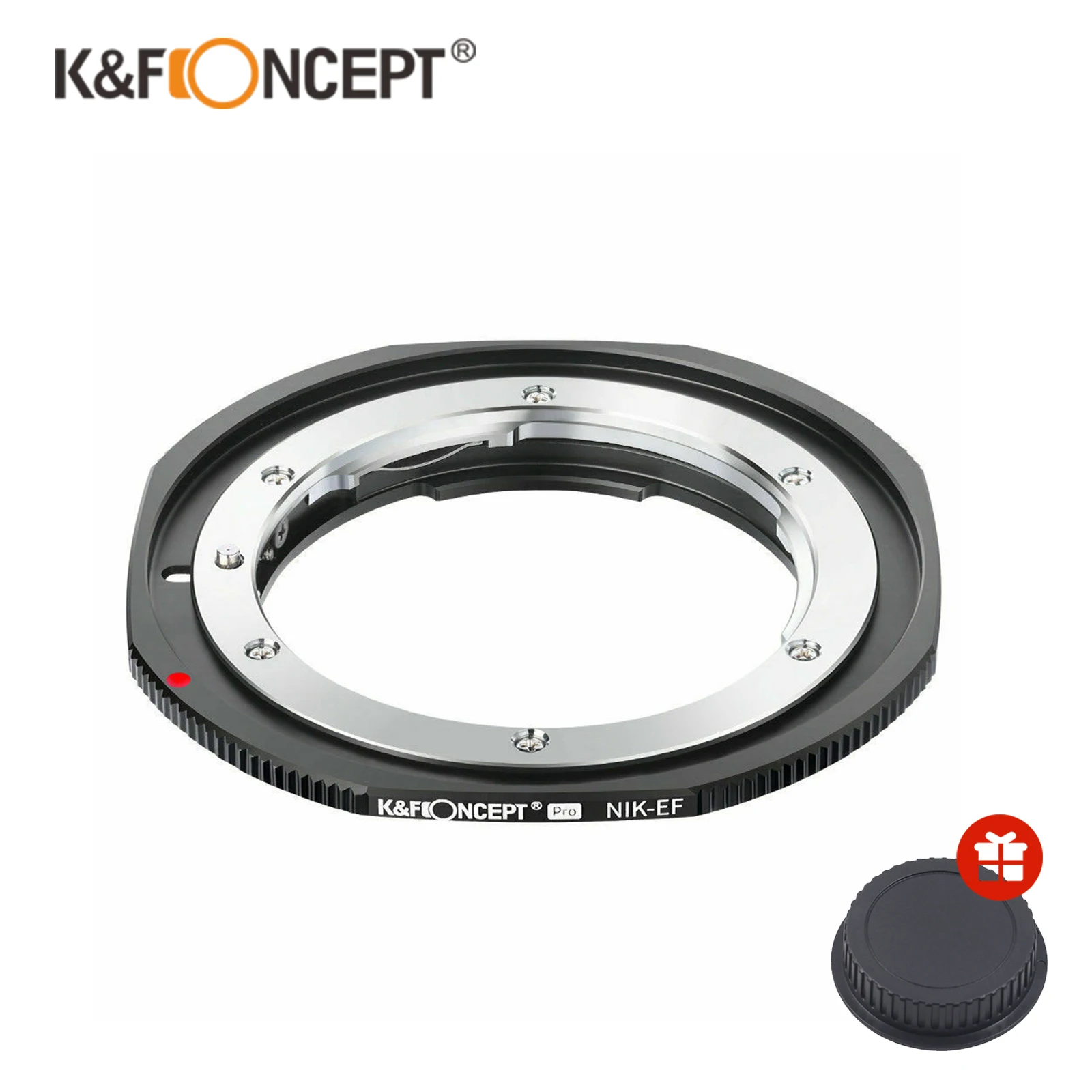 

K&F Concept NIK-EF Adapter PRO for Nikon F D Ai AiS Mount Lens to Canon EOS EF Mount Camera 5D2 5D3 60D 5D4 80D Lens Adapter