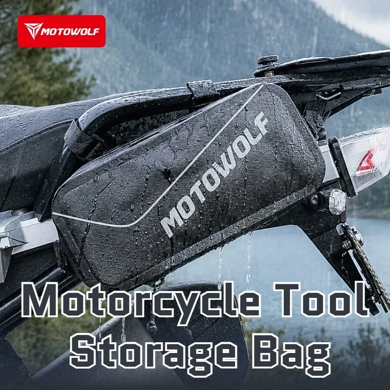 MOTOWOLF Waterproof Motorcycle Side Bag Quick Release Motorbike Tool Storage Bag Moto Touring Rider Luggage Saddle Bag