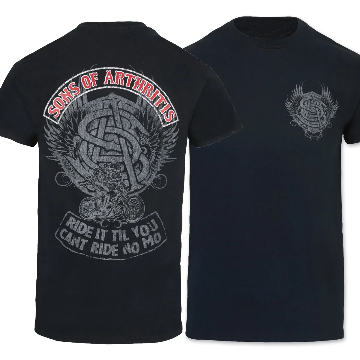 

Ride Til You Can't Ride No Mo! Motorcycle Rider Biker Motorcyclist T-Shirt. Summer Cotton O-Neck Short Sleeve Mens T Shirt New