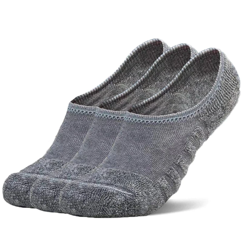 

5 Pairs/Lot Men's Fashion Towel Bottom Boat Socks Cotton Sport Sweat Breathes Silicone Anti-Slip Invisible Socks Plus Size 41-45