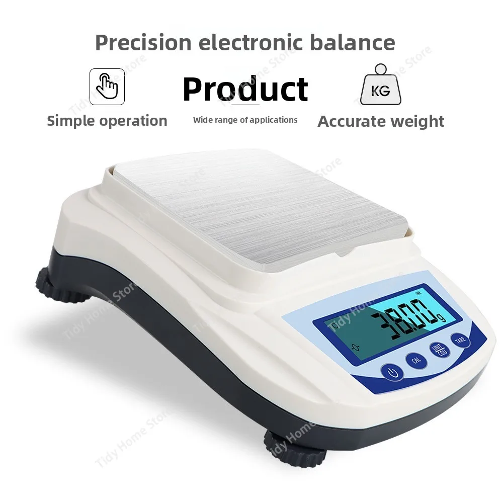 Portable high-precision electronic scale, laboratory electronic balance, charging digital display 0.01 accuracy jewelry scale