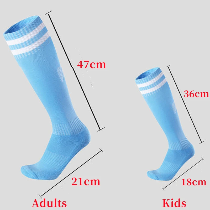 Kids Soccer Football Socks Stockings High Quality Long Tube Knee Cotton Legging Baseball Running Sport Adults Children Socks