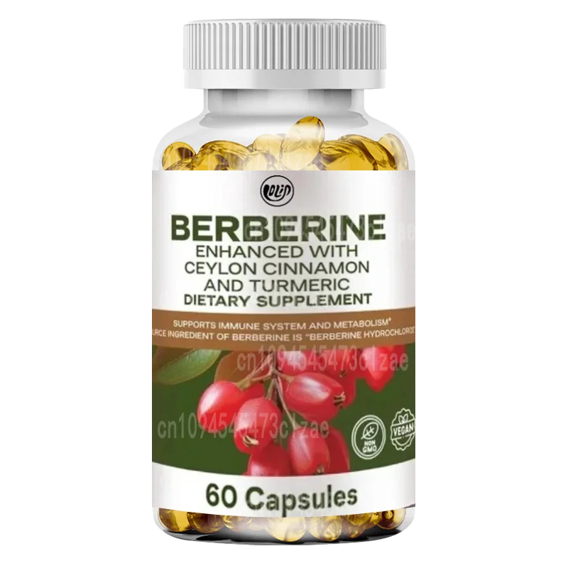 Huanglian Su Capsules 500mg Containing Probiotics, Vitamin D, and Vitamin K - Intestinal Health Support 60 Capsules