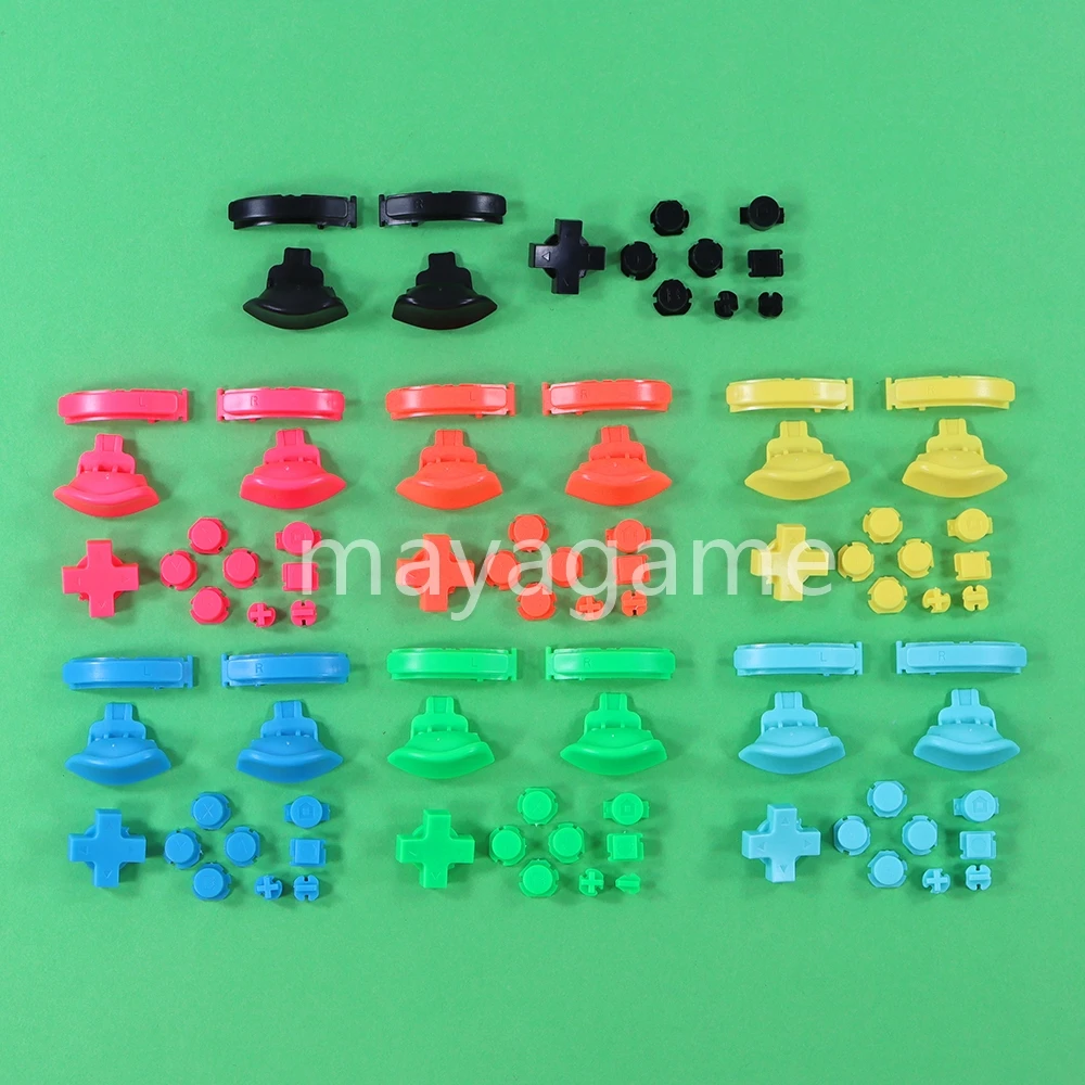 Nintendo Switch Liteコントローラー用のabxyキー,カラフルなボタン,トリガー,1セット