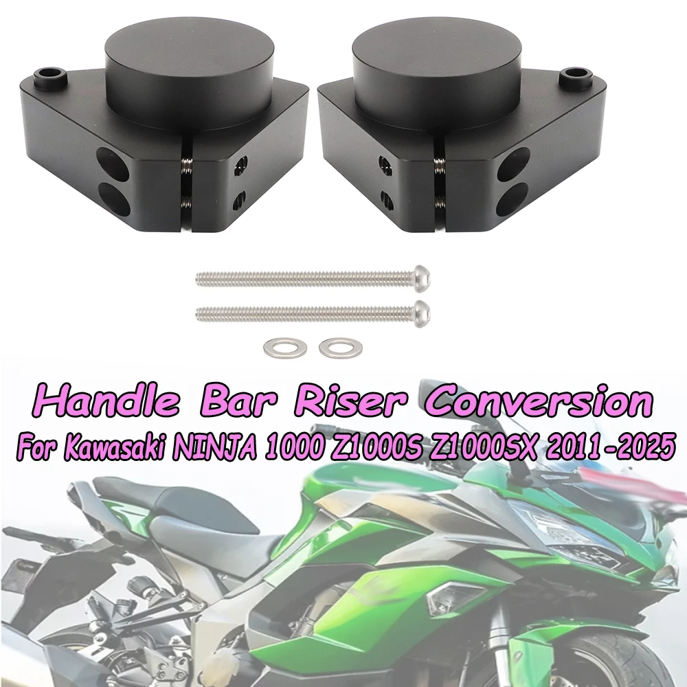 Pour Kawasaki NINJA 1000 Z1000S Z1000SX 2011-2025 amélioré guidon Riser Conversion haute qualité 6082 billette pièces en aluminium