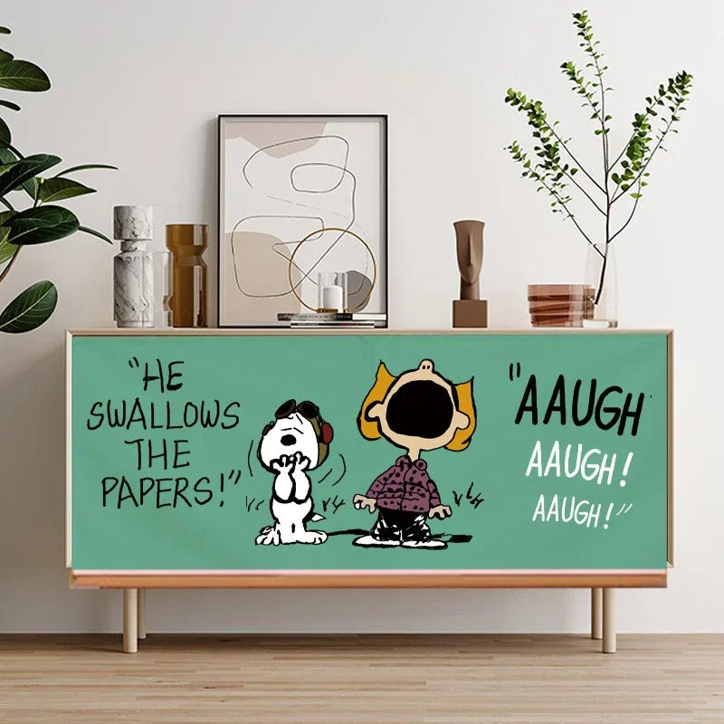 Snoopy Schrank staub dicht Vorhang Küche Lager regal Kleider schrank Abdeckung Fenster tür Vorhang Haushalt Staub tuch Wohnkultur Geschenk