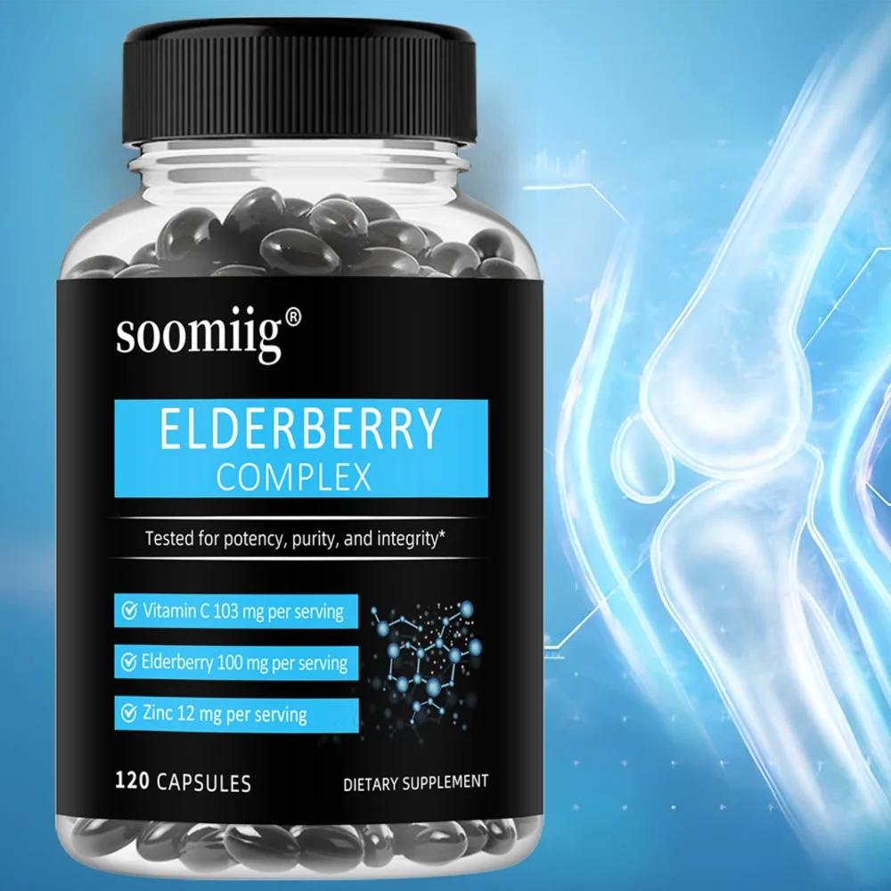 

Elderberry with Vitamin C+Zinc - Nutrient Absorption, Enhances Cellular Energy, Promotes Skin and Respiratory Health