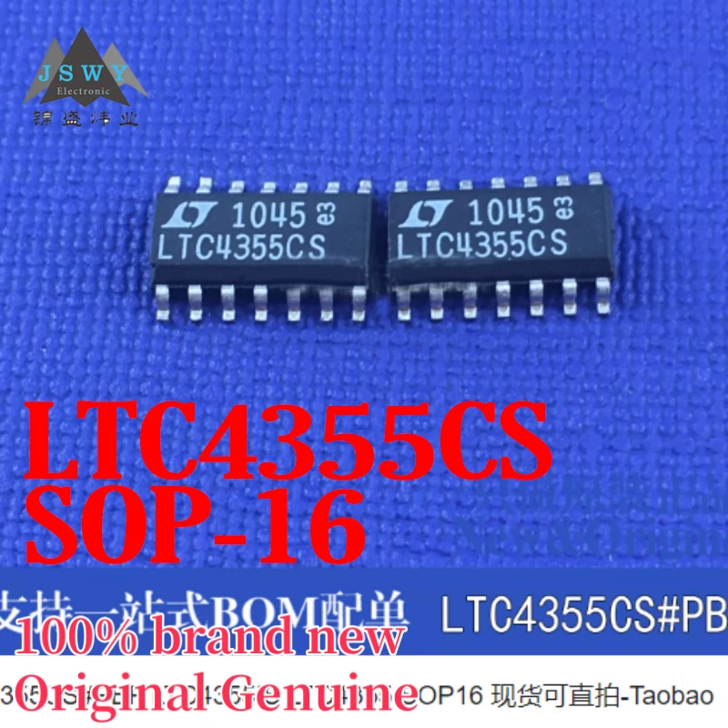 

(2/30 pcs) LTC4355CS LTC435 Silk Screen 4355 SOP-16 Power Management IC Brand New Authentic Free Shipping