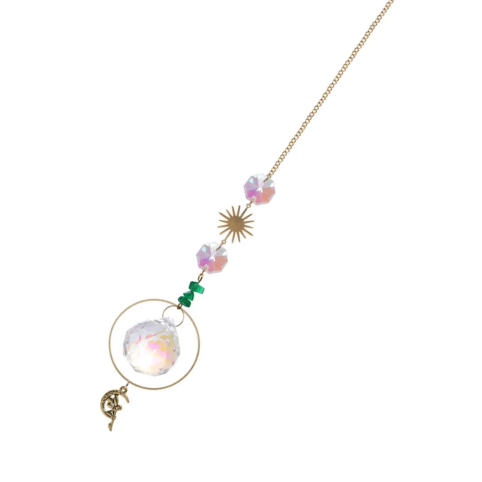 Crystal Sun Pendant Light Catching Pendant for Home Decoration Ornament