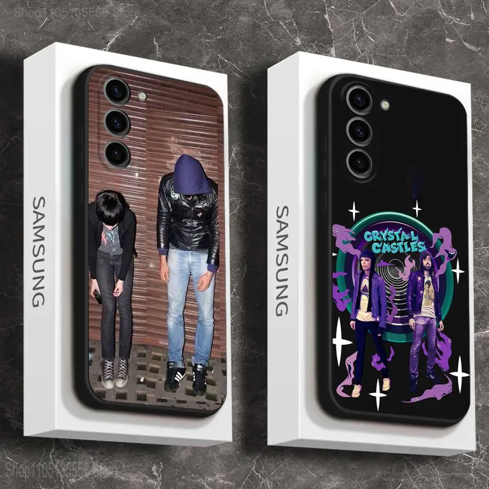 

C-Crystal Castles Band Phone Case For Samsung Galaxy A 73,72,51,53,52,71,22,5G,Note,J7,8,9 Soft Black Cover