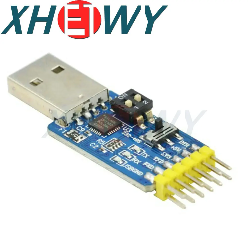 CP2102 six-in-one multifunctional serial port module usb to TTL 485 232 mutual conversion compatible with 3.3V/5V level