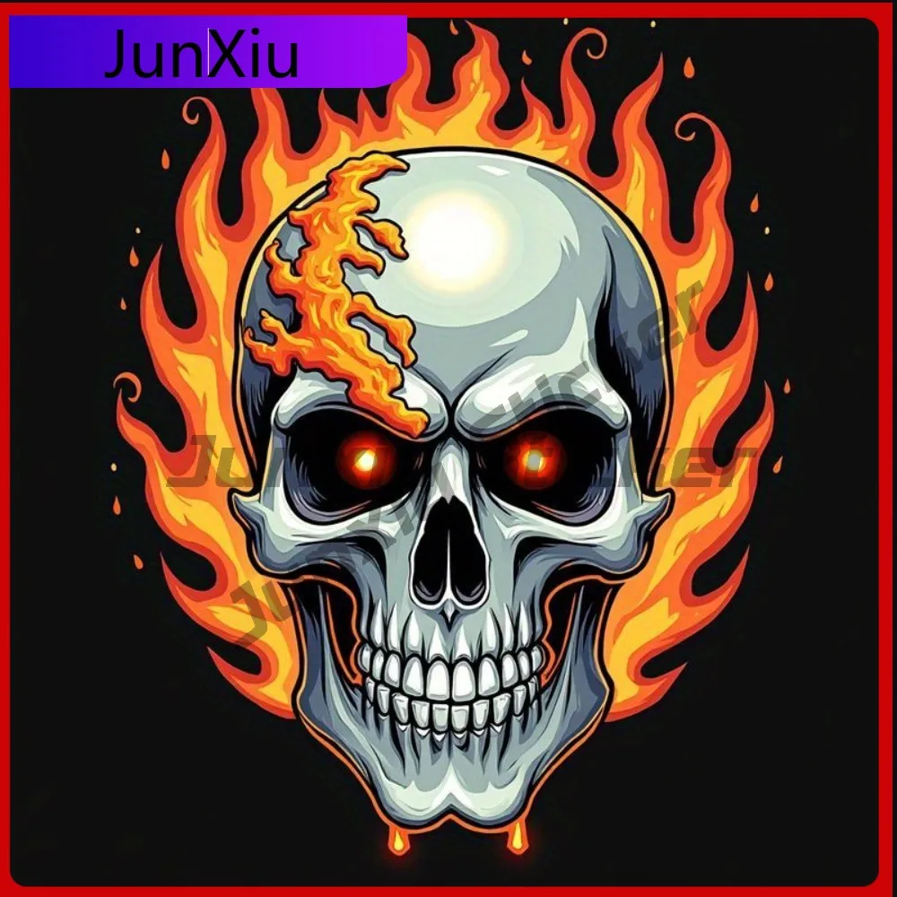 

Flame Skull Hot Melt Stickers for Car Truck Window Bumper Graphics Vinyl Sticker Decal