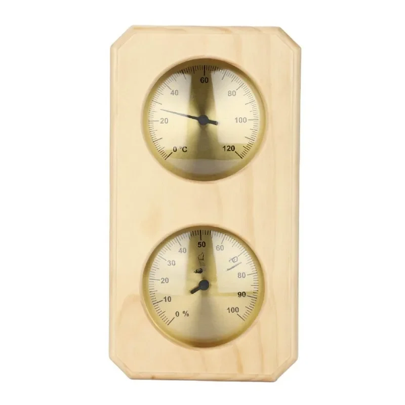 Sauna room thermohygrometer, wall-mounted type for indoor steam room