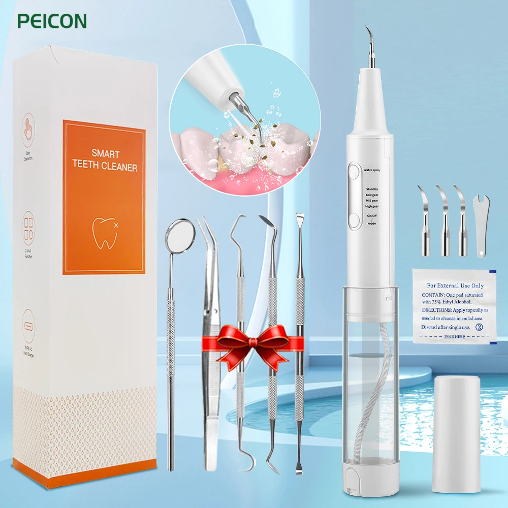 Ultrasonic Dental Calculus Remover, Dentes Dental Cleaning, Removedor de placa, Irrigador Oral, Água Flosser, Tártaro Limpeza, 2274