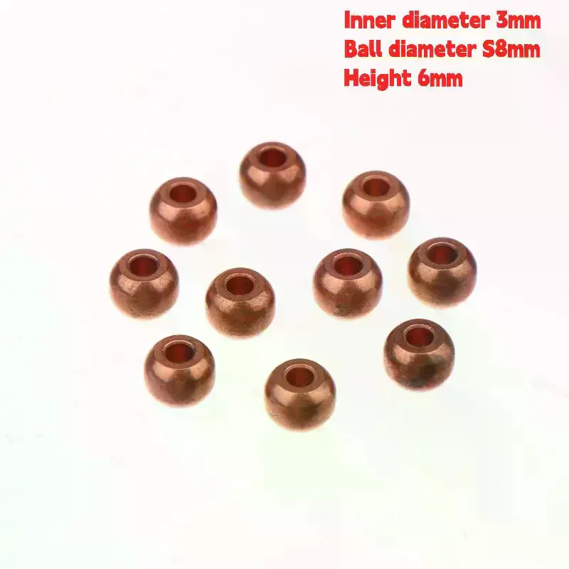 10Pcs Spherical Bearing Inner Diameter 3mm Height 6mm Base Powder Metallurgic Oil Bushing High Precision Miniature Gear view 5