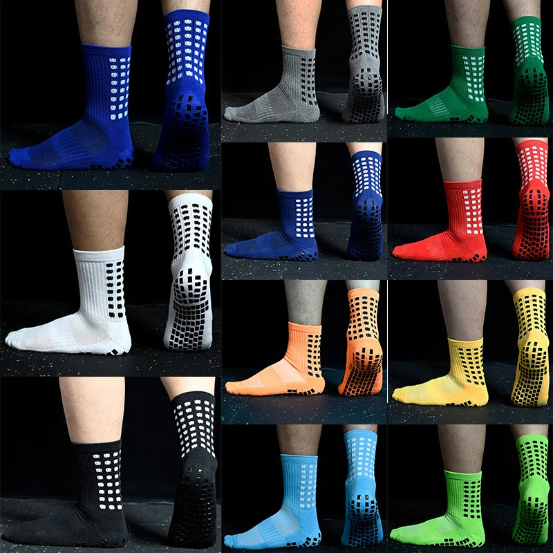 

Slip Socks 2023 Cotton Men Anti Football New Soccer Sports Grip Socks Calcetines