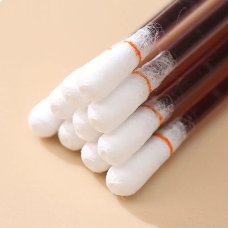 Medical Disposable Sterile Double-ended Iodine Cotton Swab Wound Disinfection 50PCS/1BOX Individually Packaged