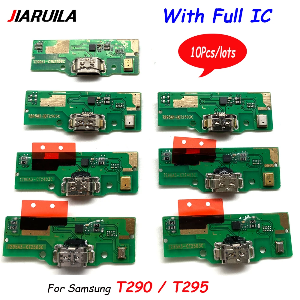 

10Pcs , USB Charging Connector Port Board Flex Cable With Mic Microphone Replacement For Samsung Tab A 8.0 2019 T290 T290 T295