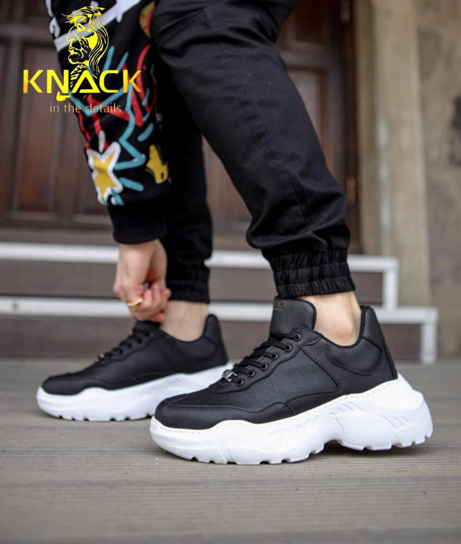 New 2020 Chunky Sneakers Comfortable Men Vulcanized Shoes Fashion Sneakers Men Breathable Walking Shoes Black Shoes