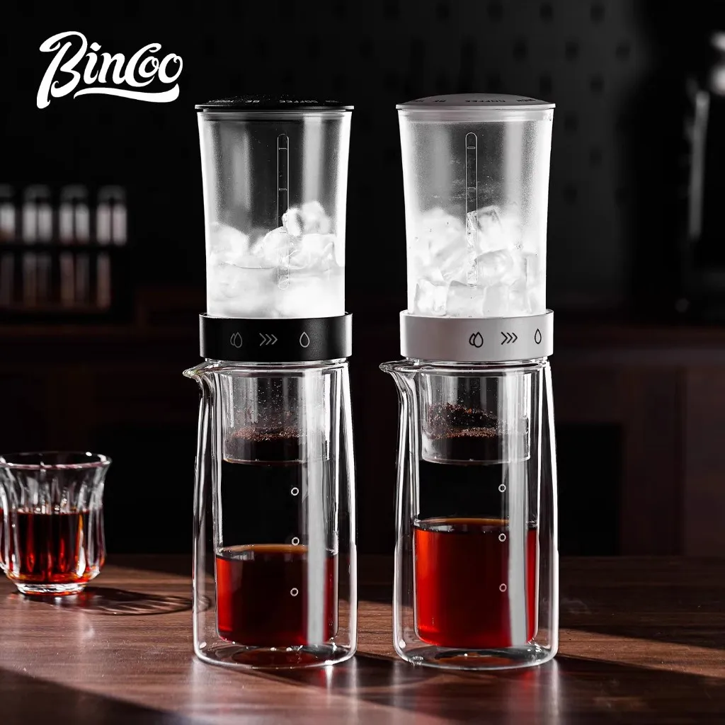 Bincoo Cold Brew Extraction Pot Double-layer Glass Ice Drip Pot Drip Coffee Maker Extraction Ice Sharing Cup 450ML