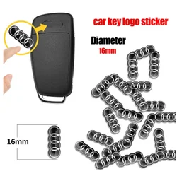 Car Badge Emblem Sticker Car Control Key Logo For Audi A1 A3 A4 A5 A6 A7 A8 B5 B6 B7 C5 C6 C7 D2 D3 Q2 Q3 Q5 Q7 TT Accessories