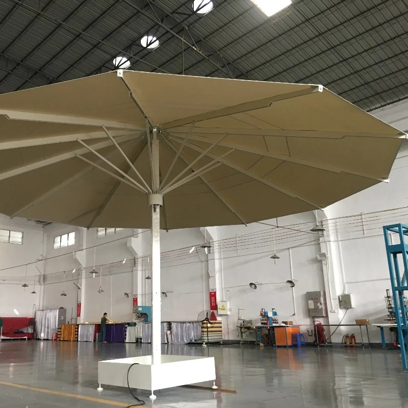Maximum Diameter 7m Outdoor Multi-functional Aluminum Garden Parasol Umbrella Luxury Starlight Umbrella
