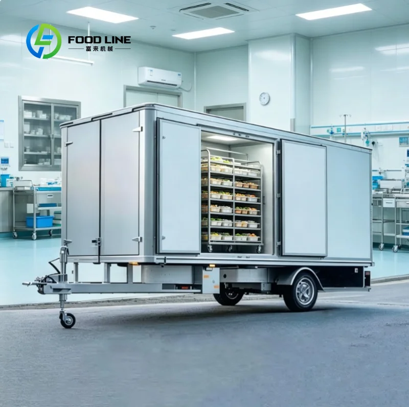 Mobile Cold Storage Trailer for Sale, Commercial Portable Mobile Refrigerator for Storing Shrimp, Vegetables, Ice Cream