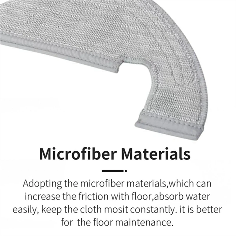 ملحقات مكنسة كهربائية بديلة لـ Dreame D10s Plus ، RLS6AD ، فرشاة جانبية رئيسية ، فلتر Hepa ، قماش ممسحة ، كيس غبار