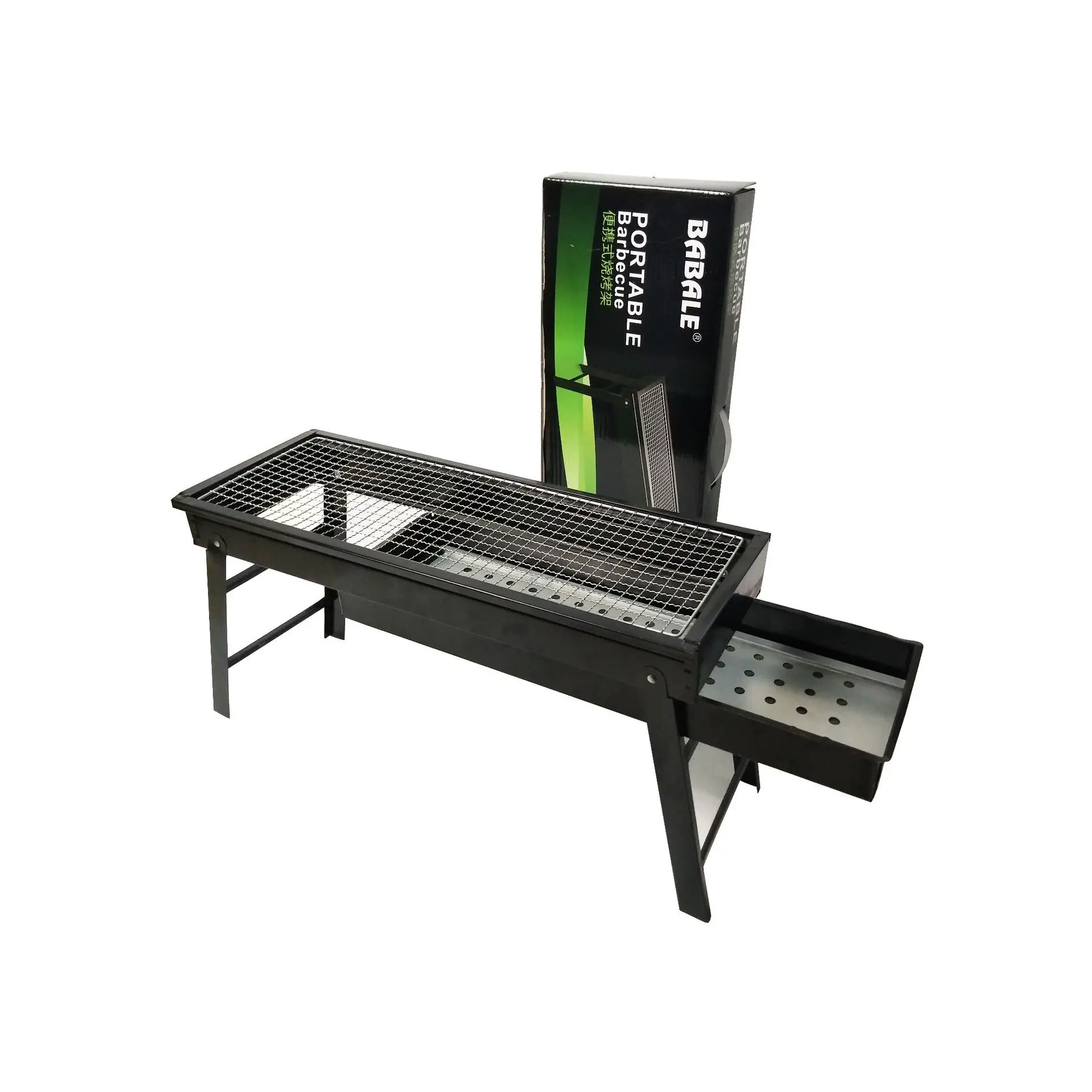 

Thickened steel grill, compact storage design, outdoor portable oven