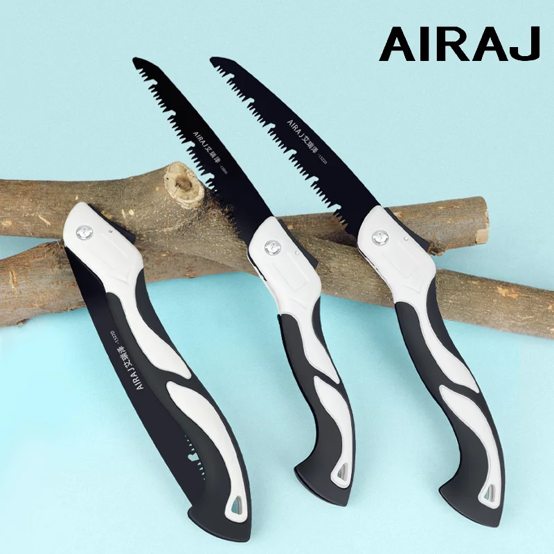 AIRAJ Large-Scale Woodworking Folding Saw Multifunction Cutting Wood Sharp Camping Garden Prunch Saw Tree Chopper KnifeHand Tool