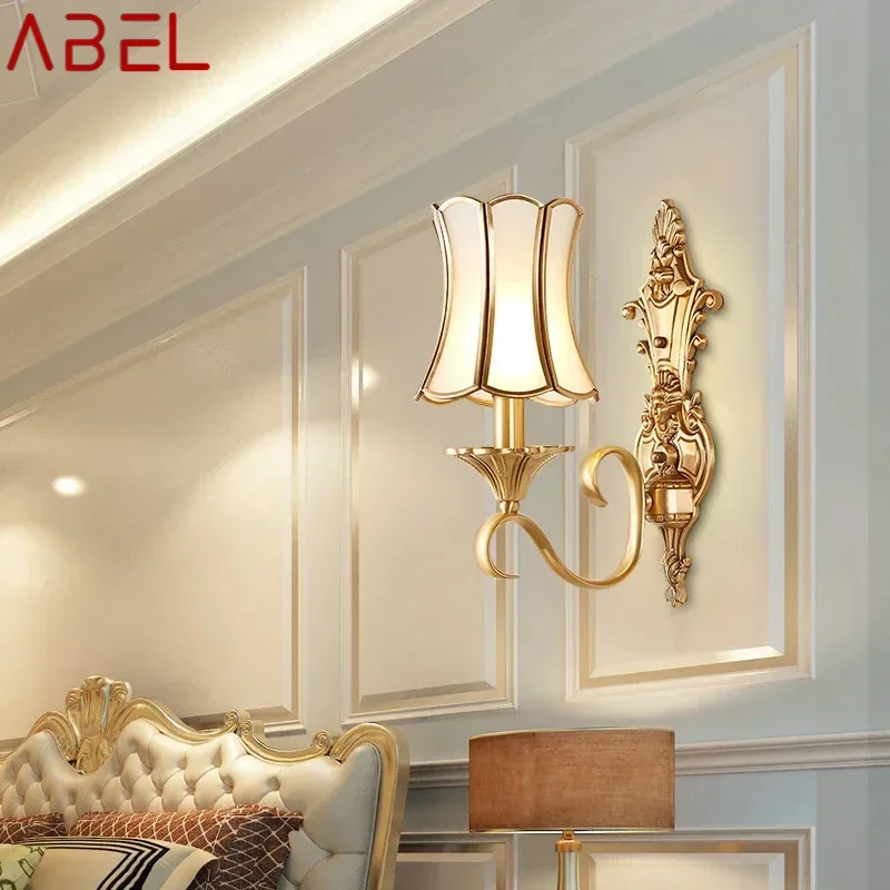 ABEL Modern LED Wall Lamp Creative Design Brass Sconce Light for Home Living Room Corridor Decor