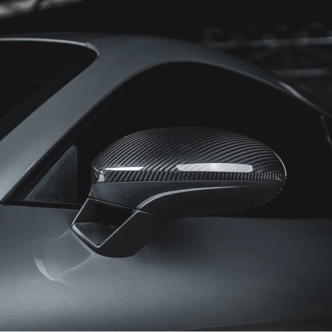 For 17-UP Porsche 718 982 Carbon Fiber Rearview Mirror Case Left Rudder, Dry Carbon Replacement