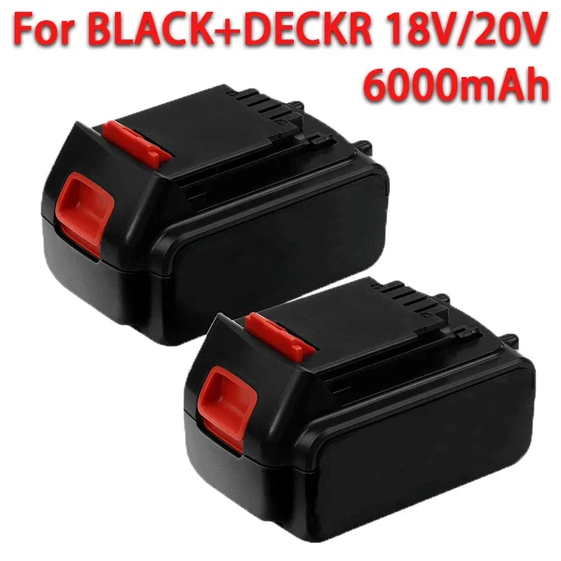 

18V/20V 6000mAh Li-Ion Akku für BLACK & DECKER LB20 LBX20 LBXR20 Power Tool Ersatz batterie